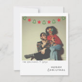 Nostalgische Instant Photo Christmas Kaart (Voorkant)