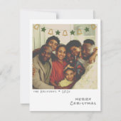 Nostalgische Instant Photo Christmas Kaart (Voorkant)