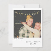Nostalgische Instant Photo Nieuwjaarskaart Feestdagenkaart (Voorkant)