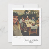 Nostalgische Instant Photo Nieuwjaarskaart Feestdagenkaart (Voorkant)