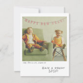 Nostalgische Instant Photo Nieuwjaarskaart Feestdagenkaart (Voorkant)