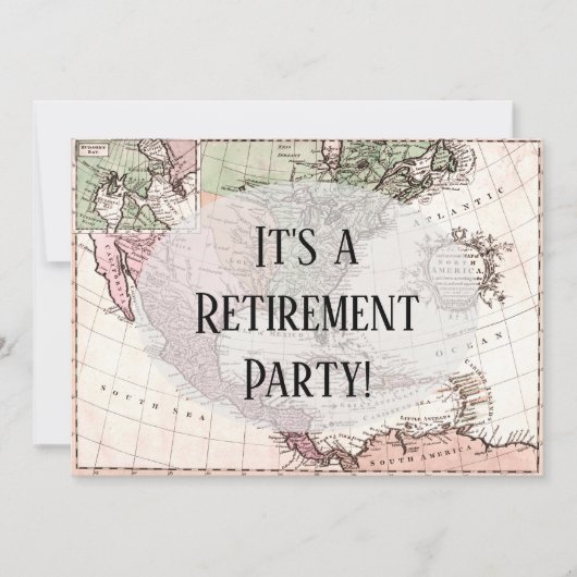 Nostalgische  kaart van de Amerikaanse Pensioenpar (Voorkant)