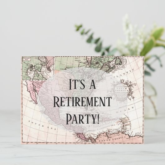 Nostalgische  kaart van de Amerikaanse Pensioenpar (Staand voorkant)