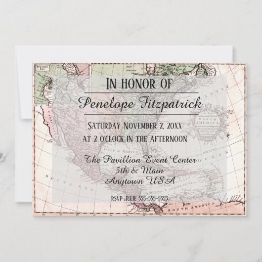 Nostalgische  kaart van de Amerikaanse Pensioenpar (Achterkant)