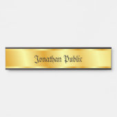 Nostalgische kalligrafie Script Elegant Gold Look Deurbordje (Voorkant)