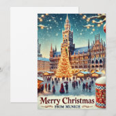 Nostalgische Kerst in München - Vakantie Charme Kaart (Voorkant / Achterkant)