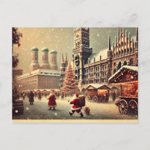 Nostalgische Kerst in München - Vakantiekeer Feestdagenkaart