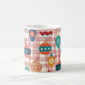 nostalgische kerst met funky retro groovy koffiemok (Center)