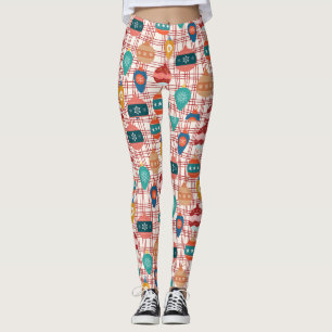 nostalgische kerst met funky retro groovy leggings