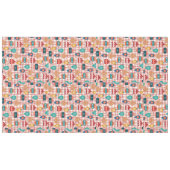  nostalgische kerst met funky retro groovy tafelkleed (Voorkant (Horizontaal))