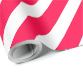 Nostalgische Kerst Sjabloon Rood Wit Gestreept Cadeaupapier (Rol Hoek)