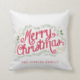 Nostalgische kerstfeestdag - aangepast Sierkussen