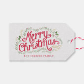 Nostalgische kerstfeestdagen — Labels Cadeaulabel (Voorkant (Horizontaal))