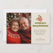 Nostalgische kerstfoto Traditionele vakantie Schat Feestdagenkaart (Voorkant)