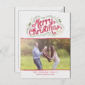 Nostalgische kerstkaart Briefkaart (Voorkant / Achterkant)