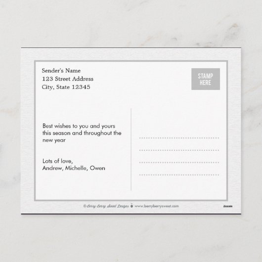 Nostalgische kerstkaart Briefkaart (Achterkant)