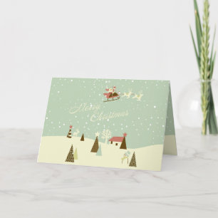 Nostalgische kerstKaart Feestdagen Kaart