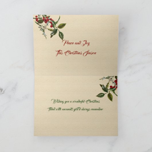  nostalgische kerstkinderen die bakken feestdagen kaart (Binnen)