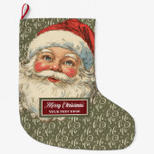 Nostalgische kerstkous  ouderwets grote kerstsok (Voorkant)