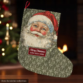 Nostalgische kerstkous  ouderwets grote kerstsok