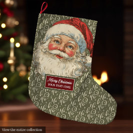 Nostalgische kerstkous  ouderwets grote kerstsok