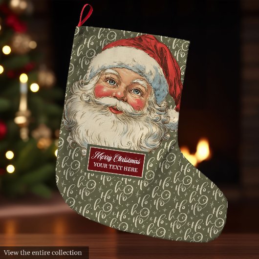 Nostalgische kerstkous  ouderwets grote kerstsok