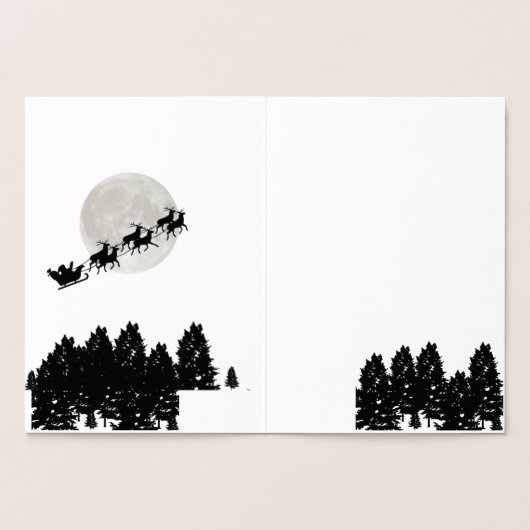 Nostalgische Kerstman Folie Kaarten (Binnen)