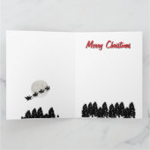 Nostalgische Kerstman Kaart (Binnen)