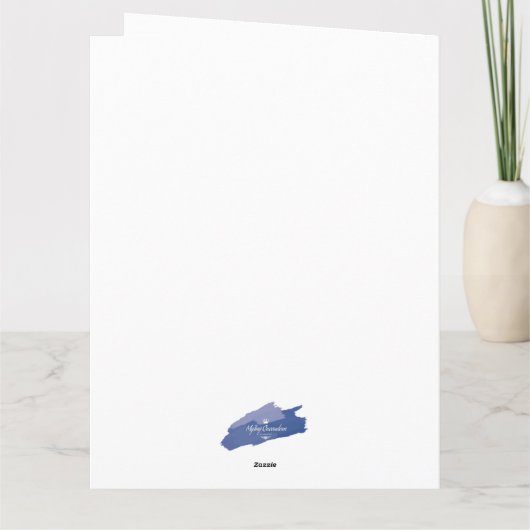 Nostalgische Kerstman Kaart (Achterkant)