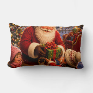 Nostalgische Kerstman Kerstavond Worp Kussen