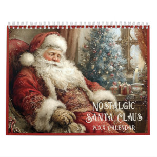 Nostalgische Kerstman kerstfeest het hele jaar doo Kalender