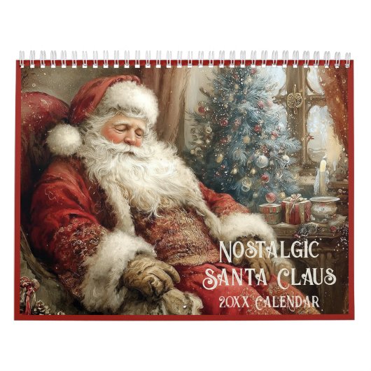 Nostalgische Kerstman kerstfeest het hele jaar doo Kalender (Hoes)