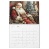 Nostalgische Kerstman kerstfeest het hele jaar doo Kalender (Jan 2027)