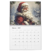 Nostalgische Kerstman kerstfeest het hele jaar doo Kalender (Feb 2027)