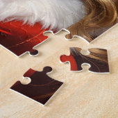 Nostalgische Kerstman Meisje Legpuzzel (Zijkant)