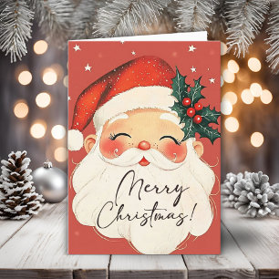 Nostalgische Kerstman Vrolijk Kerstfeest Feestdagen Kaart