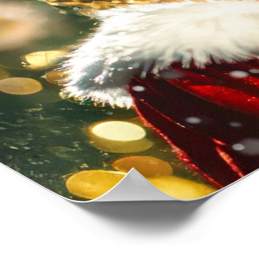 Nostalgische Kerstmis Poster (Hoek)