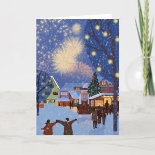 NOSTALGISCHE KERSTMIS VOORBIJ KERSTMIS KAART