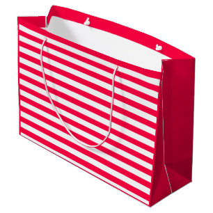 Nostalgische kerstSjabloon Elegant Red White Groot Cadeauzakje