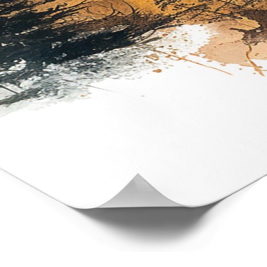 Nostalgische kersttrein poster (Hoek)