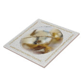Nostalgische kerstval tegeltje (Zijkant)