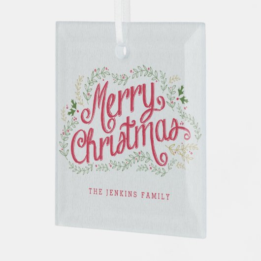 Nostalgische kerstversieringen glas ornament (Voorkant links)