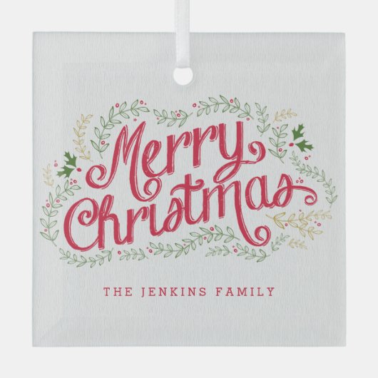 Nostalgische kerstversieringen glas ornament (Voorkant)