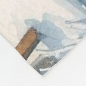 Nostalgische Kinder Schaatsen Christmas Fleece Dek (Hoek)