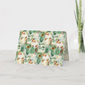 Nostalgische Kitschmas Feestdagen Kaart (Achterkant)