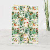 Nostalgische Kitschmas Feestdagen Kaart (Achterkant)