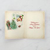Nostalgische Kitschmas Feestdagen Kaart (Binnen)