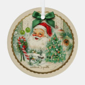 Nostalgische Kitschmas Glas Ornament (Achterkant)