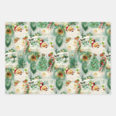 Nostalgische Kitschmas Inpakpapier Vel (Voorkant)