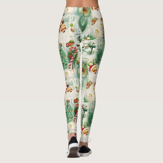 Nostalgische Kitschmas Leggings (Achterkant)